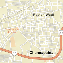 Channapatna Street Map