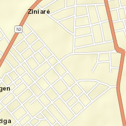 Ziniaré Street Map