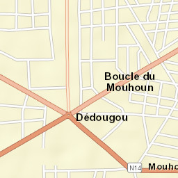 Dédougou Street Map