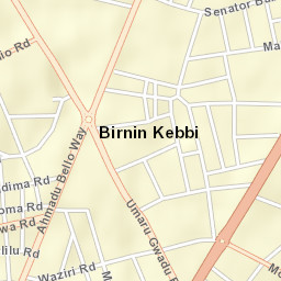 Birnin Kebbi Street Map