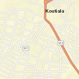 Koutiala Street Map