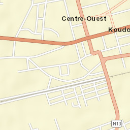 Koudougou Street Map