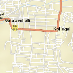 Kollegal Street Map