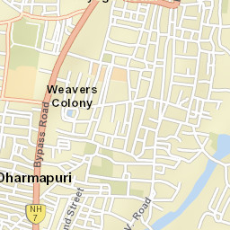 Dharmapuri Street Map