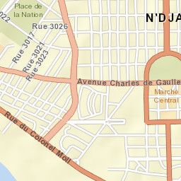 N'Djamena Street Map