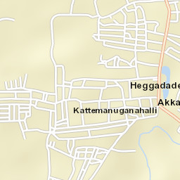 Heggadadevankote Street Map