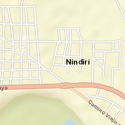 Nindirí Street Map