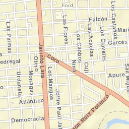 Punto Fijo Street Map