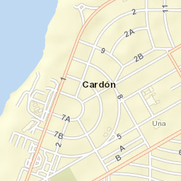 Punta Cardón Street Map