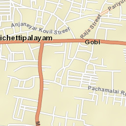 Gobichettipalayam Street Map