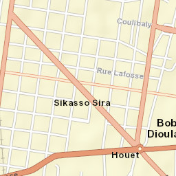 Bobo-Dioulasso Street Map