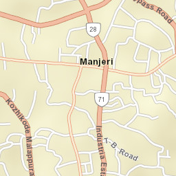 Manjeri Street Map