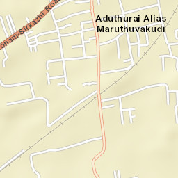 Aduthurai Street Map