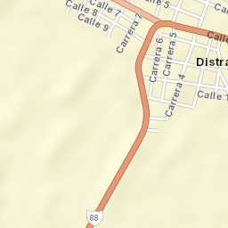 Distracción Street Map