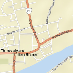 Thiruvaiyaru Street Map