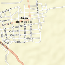 Juan de Acosta Street Map