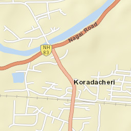 Koradachcheri Street Map