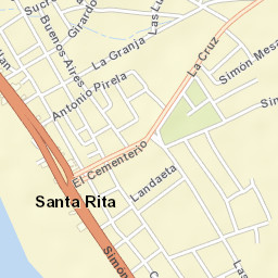 Santa Rita Street Map