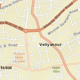 Thrissur Street Map