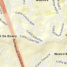 Caracas Street Map