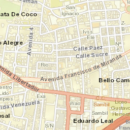 Chacao Street Map
