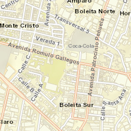 Los Dos Caminos Street Map