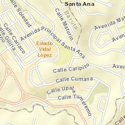 El Cafetal Street Map