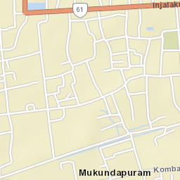 Irinjalakuda Street Map