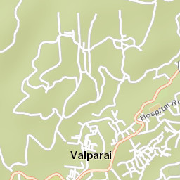 Valparai Street Map