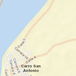 Cerro de San Antonio Street Map