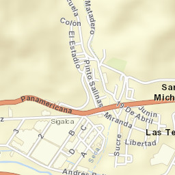 Las Tejerías Street Map