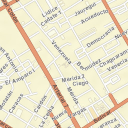 Ciudad Ojeda Street Map