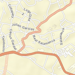 Cúa Street Map