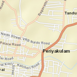 Periyakulam Street Map