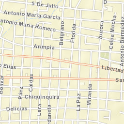Machiques Street Map