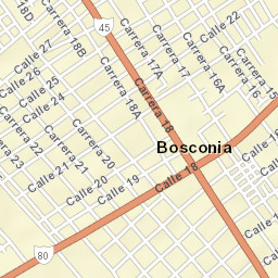 Bosconia Street Map