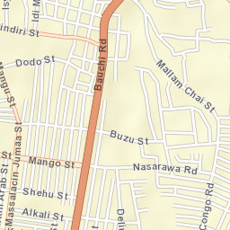Jos Street Map