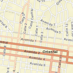 Cartago Street Map