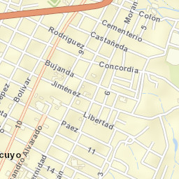 El Tocuyo Street Map