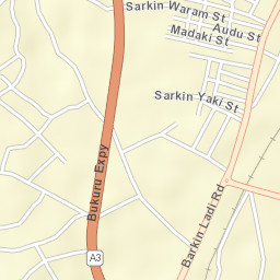 Bukuru Street Map