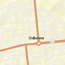 Odienné Street Map
