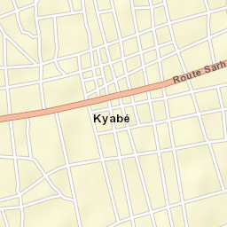 Kyabé Street Map