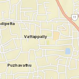 Changanacheri Street Map