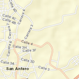 San Antero Street Map