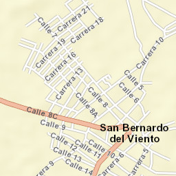San Bernardo del Viento Street Map