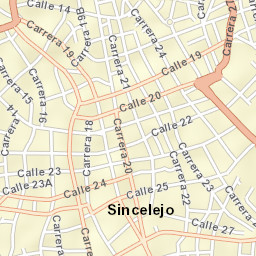 Sincelejo Street Map