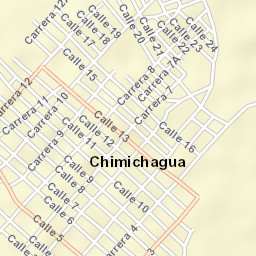 Chimichagua Street Map