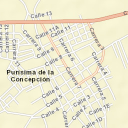 Purísima Street Map