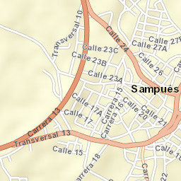 Sampués Street Map