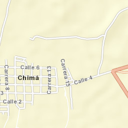Chimá Street Map